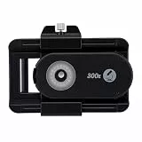 VBESTLIFE Telefonmikroskopobjektiv mit 18 LED-Leuchten, 19 Modi, CPL-Filter, Wiederaufladbar, Universalclip für Smartphones 71–105 Mm (Black)