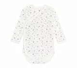 Petit Bateau Unisex Baby A0CCP Comp Langarm-Body zur Geburt, Weiß/Mehrfarbig, 0-3 Monate