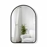 Umbra Hub Wandspiegel, Gewölbter Spiegel für Diele, Badezimmer, Wohnzimmer und Mehr, 61 x 91 cm