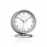 BERING Damen und Herren Alarmclock Quarz Movement - Home Decor Collection mit Kunststoff Glas 90096-245R, Weiß