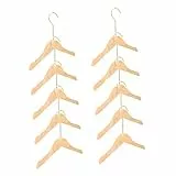 CHILDWEET 10stücke Holzkleiderbügel Für Junge Mädchen Aus Holz rutschfeste Kleiderbügel Kleidung Organisieren Und Aufbewahren Sparende Schrankorganisation