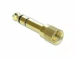 DeLOCK Adapter 6,35 mm Klinkenstecker zu 3,5 mm Klinkenbuchse 3 Pin
