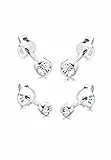 Elli Ohrringe Damen Ohrstecker 2er Set Basic mit Kristall in 925 Sterling Silber
