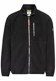 camel active Herren Fleecejacke aus recyceltem Polyester Schwarz, Menswear-M