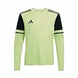 adidas Unisex Kinder SQUADRA25 Goalkeeper Jersey Long Sleeve Kids, Pulse Lime/Black, 15-16 Years
