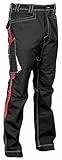 Cofra V482-0-05.Z52 Arbeits Hose 'Montijo', Schwarz/Rot, Z52