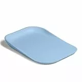 hauck Change N Clean, Light Blue - Baby Wickelauflage ab Geburt bis 25 kg, Wickelmulde 70x50x10 cm mit Erhötem Rand, Weich, Pflegeleicht, Geeignet für Wickeltisch & Boden