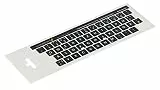 Lacerto® | 14x14mm Deutsche Aufkleber für PC/Laptop & Notebook Tastaturen mit mattem kratzfestem Laminat, Germany Keyboard Stickers QWERTZ | Farbe: Schwarz