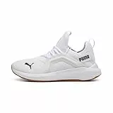 Puma SOFTRIDE ENZO 5, Unisex Straßen-Laufschuh, Puma White-Puma Black,