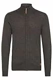 Blend BHNorman Herren Strickjacke Cardigan Feinstrick Pullover mit Stehkragen Reißverschluss Rippbündchen Baumwollmischung Regular fit, Größe:L, Farbe:Charcoal (70818)