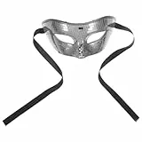 PRETYZOOM Spiegelmaske Abschlussball Maske Reflektierende Masken Charakter-cosplay-kostüme Masken Masken Abschlussballkostüm Männerkostüm Make-up-kostüm Glitzer Kostüme Glas Silver