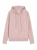 Marc O'Polo Damen Kapuzensweatjacke Heavy Jersey - Dark Mauve - Größe L