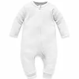 Pinokio Strampler ohne Füße mit Reißverschluss Lovely Day, weiß, Unisex, Gr 56-86(56)