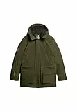 Superdry Herren City Gepolsterter Parka Mantel Army Kaki L