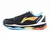 LI-NING Halberd Strike Unisex Badminton Schuhe Komfortable Freizeit Mode Atmungsaktive rutschfeste Sneakers Schwarz EU 42 1/3