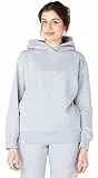 Bellivalini Kapuzenpullover lang Damen Hoodie Sportanzug Oberteil Jogging Pullover BLV210(Melange, XL)