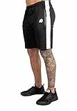 Gorilla Wear - Benton Track Shorts - Schwarz - Bodybuilding Sport Alltag Freizeit mit Logo Aufdruck leicht und bequem für optimale Bewegung aus Polyester und Spandex, XL