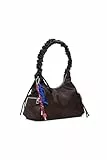 Desigual Schultertasche Montville Half Logo Shoulder Bag Chocolate dunkelbraun