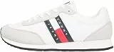 Tommy Jeans Herren Runner Sneaker Classic Runner zum Schnüren, Weiß (Ecru), 42