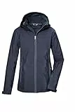 killtec Damen Softshelljacke/Outdoorjacke mit Kapuze KOS 102 WMN SFTSHLL JCKT, nachtblau, 48, 42804-000