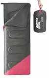 Active Era Deckenschlafsack - Sleeping Bag, -3°C bis 15°C Sommer, Frühling, Herbst - Leichter Schlafsack Outdoor und Indoor - Pink