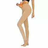 Durio Thermo Strumpfhose Damen Dicke Plüschstrümpfe Gefütterte Strumpfhose Damen Thermo Leggings Damen Fleece Pantyhose Strumpfhosen Damen Winter Hautfarbe-2 XL