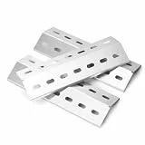 MGiessca 33,5 x 12cm Edelstahl Brennerabdeckung für Enders San Diego 3, Enders San Diego Evo,Brennerabdeckung Heizplatte für Mr.Gardener Vancouver 3，Flammenverteiler Hitzeschild Zubehör,3 Stück