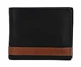 Fossil Brieftasche für Herren Quinn, 100% Leder Bifold schwarz 11,4 cm L x 2,5 cm B x 9,5 cm H ML3653001