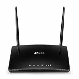 TP-Link TL-MR6400 LTE Router, 4G Router unterstützt SIM Karten, 4G Cat4 bis zu 150 Mbit/s, WLAN 2.4GHz N300, 4X 100 Mbps Ports, Plug and Play, bis zu 32 Geräte, Kindersicherung, Gast-Netzwerk