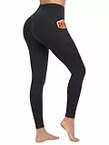 DDOBB Sport Leggings Damen Sporthose Mit Taschen High Waist Bauchweg Sportleggins Push Up Gym Yogahose Laufhose Lang Blickdicht Yoga Hosen