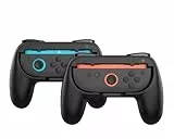 DOBE 2er Pack Controller-Griffe kompatibel mit Nintendo Switch 2 Joy-Cons (2025) – Ergonomischer Joy-Con Grip Halter für bequemes Gaming – JoyCon Zubehör für Switch 2 Controller - Schwarz