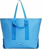 Tommy Jeans Damen Tote Bag Tasche Edition Canvas Groß, Blau (Copenhagen Blue), Einheitsgröße