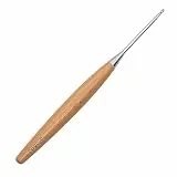 Coopay Häkelnadel 3mm, Häkelnadeln mit Buchenholzgriff, Ergonomische Häkelnadel, Leichte Häkelnadeln für Kunsthände, Handwarme Häkelnadel 5/0 UK-Größe