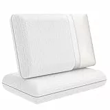 Ecosafeter Memory Foam Kissen - Orthopädisches Nackenstützkissen Hochdichtes Material kann den Nackendruck Besser lindern Ergonomisches Kopfkissen mit abnehmbarem und waschbarem Bezug (1 Pack)