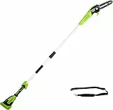 Greenworks G40PSF Akku Hochentaster, 20 cm Blattlänge, 8 m/s Kettengeschwindigkeit, 3,64 kg, automatisches Öl-System, 80 ml Öltank, 2.58m Stangenreichweite OHNE 40V Akku & Ladegerät, 3 Jahre Garantie