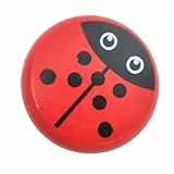 TOYANDONA Holz Yo yo Holzspielzeug Lernspielzeug für Pädagogisches Fingerspielzeug Fördert Fingerfertigkeit und Hand Auge koordination Rot Insekten Motiv