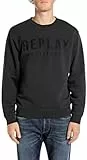 Replay Herren M6975 Sweatshirt, 098 Black, XS EU