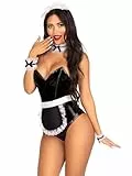 Leg Avenue French Kostüm Accessoires black & white One Size