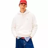 Tommy Jeans Herren TJM Reg S Flag Hoodie EXT Dm0Dm20742 Kapuzenpullover, White (Ancient White), L