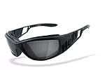 HELLY® - No.1 Bikereyes® | Bikerbrille, Motorradbrille, Motorrad Sonnenbrille | winddicht, gepolstert, beschlagfrei, bruchsicher | Brille (smoke [575])