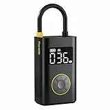 Fanttik X9 Pro Tragbare Elektronische Luftpumpe, 1 Min Schnelles aufblasen Elektrische Kompressor, 10,3 BAR/150 PSI Luftkompressor mit LED-Licht für Fahrrad, Auto, Motorrad und Ball-Klassisch Schwarz