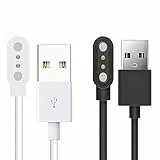 Blueshaweu Ladekabel Kompatibel mit KIPTUMTEK/ANMI Smartwatch 1.96', Kabel Ladegerät Ladestaion für KIPTUMTEK L55 / ANMI L55 Smartwatch (schwarz+weiß)