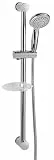 AquaSu Duschset Barca 5 | Duschgarnitur mit Handbrause | 5-fach verstellbare Handbrause | Chrom