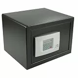 BURG-WÄCHTER Möbeltresor mit elektronischem Zahlenschloss, inkl. Fachboden, Doppelwandige Tür, 20,5 l, 14,5 kg, Point-Safe P 2 E, Schwarz