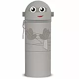 GDFJBG 2-in-1 Weiche Federmäppchen - Kawaii Halloween Silikontasche Federmäppchen, mäppchen - Stand Up, Tier Stifthalter, Stifte Mäppchen, Stifthalter Bleistifttasche Mädchen Junge (Mumien)