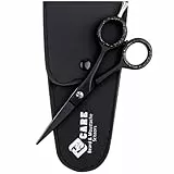 YSCARE Bartschere Haarschere Schnurrbartschere Premium Friseurschere Extra Scharfe Haarschneide Friseurschere Edelstahl (5 Inches)