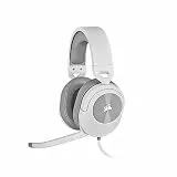 Corsair HS55 Surround Leichtes Kabelgebundenes Multiplattform-Gaming-Headset - Dolby 7.1 Surround Sound - iCUE-Kompatibel - PC, Mac, PS5, PS4, Xbox, Nintendo Switch, Mobile - Weiß