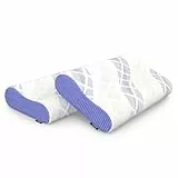 LAMB Kopfkissen, Höheneinstellbares Memory Foam Nackenstützkissen Seitenschläferkissen, Ergonomisches Kopfkissen Antischnarchkissen, 2 Stück