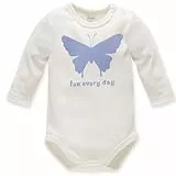 Pinokio Body Imagine, Ecru Schmetterlingsmuster, Mädchen 62-92 (62)