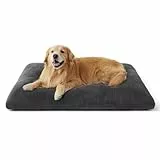 BEDSURE Hundebett Waschbar Extra Groß - XXL Hundekissen Bett Beruhigende Hundematratze mit Rutschfestem Boden, XL Hund Warmes Kissen für Große Haustiere, Grau, 119x74x8cm